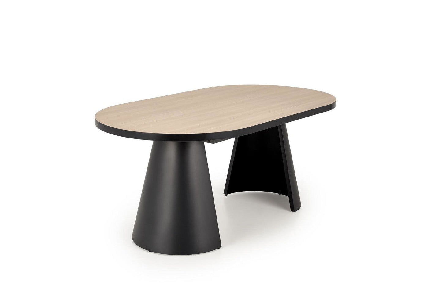 Galds Gia 180-240/100/76/78 cm melns/dabīgs - N1 Home