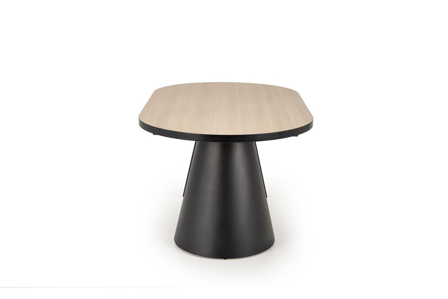 Galds Gia 180-240/100/76/78 cm melns/dabīgs - N1 Home