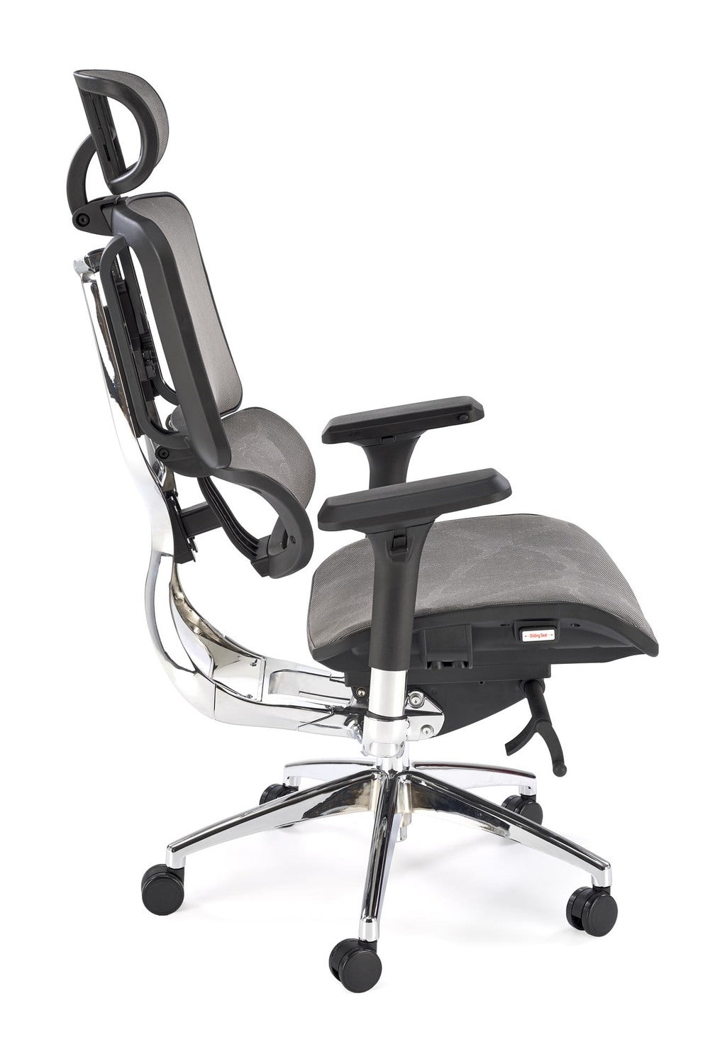 Krēsls Eth 72/70/130-139/50-59 cm pelēks - N1 Home