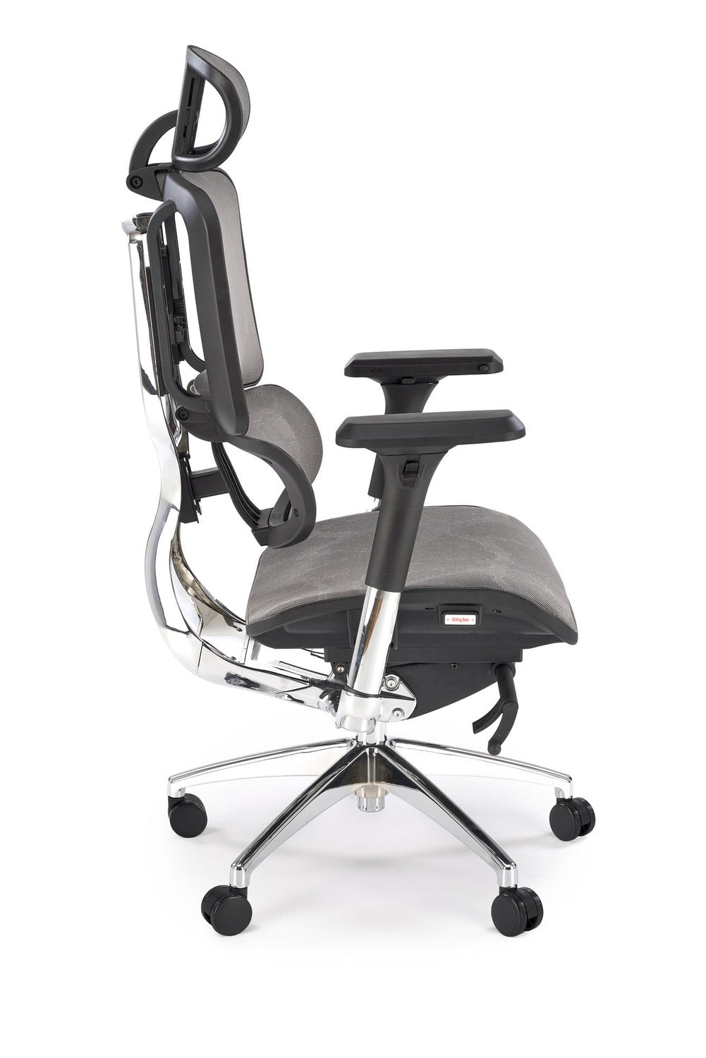 Krēsls Eth 72/70/130-139/50-59 cm pelēks - N1 Home