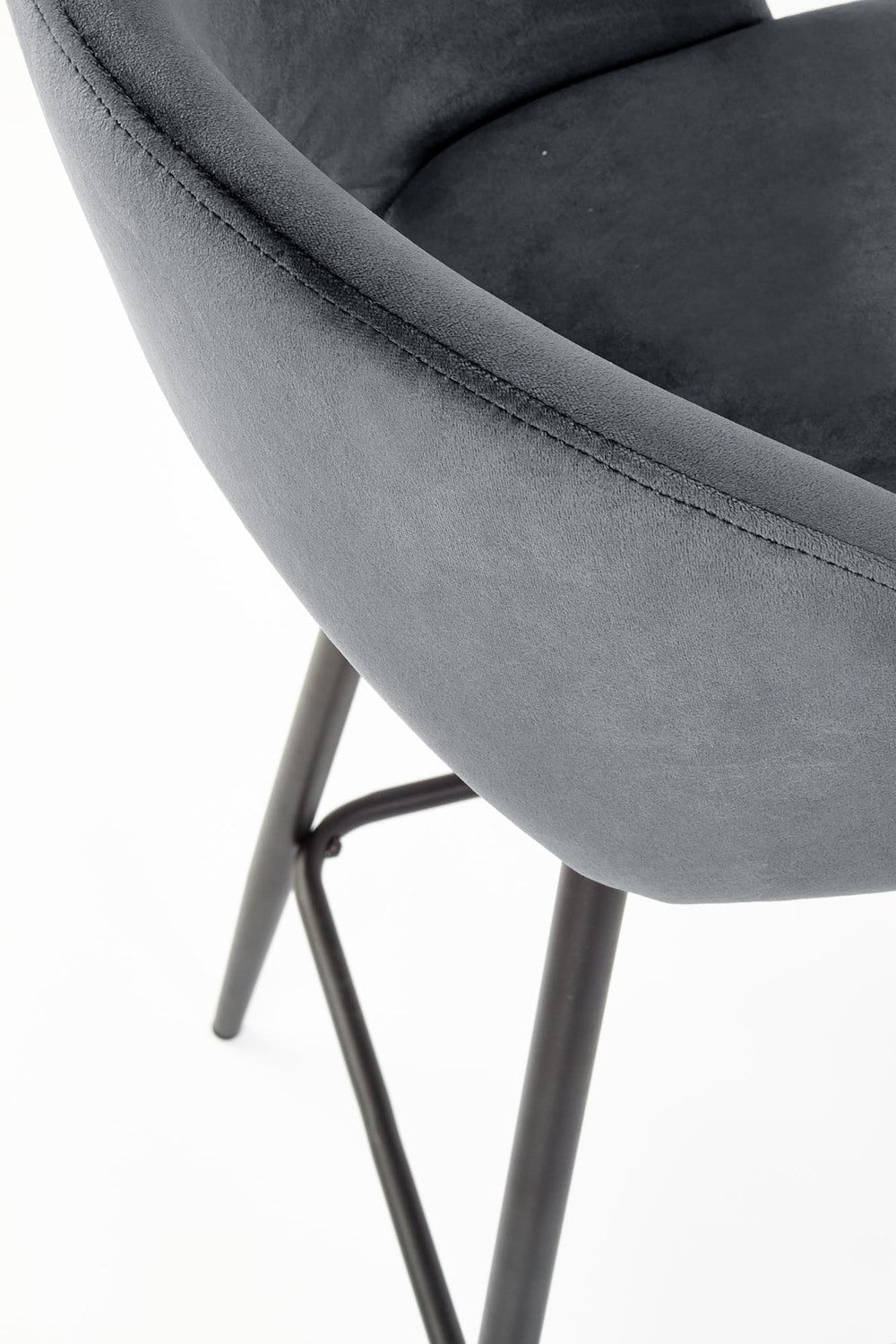 Krēsls JE 48/49/89/65 cm melns - N1 Home