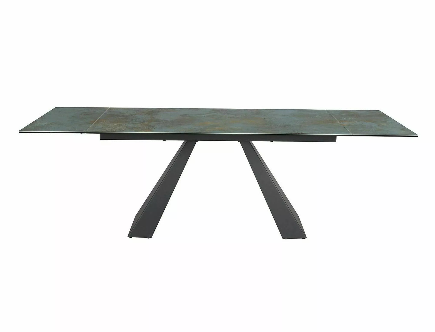 Galds Vikto 77/90/160 - 240 cm tirkīza/matēta melna - N1 Home