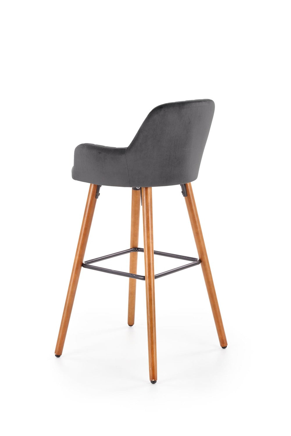 LN krēsls riekstkoks/tumši pelēks 47/49/98/75 cm - N1 Home