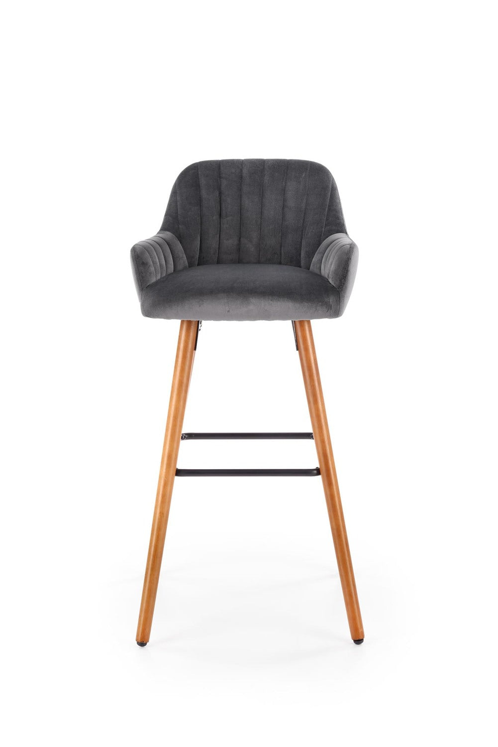 LN krēsls riekstkoks/tumši pelēks 47/49/98/75 cm - N1 Home