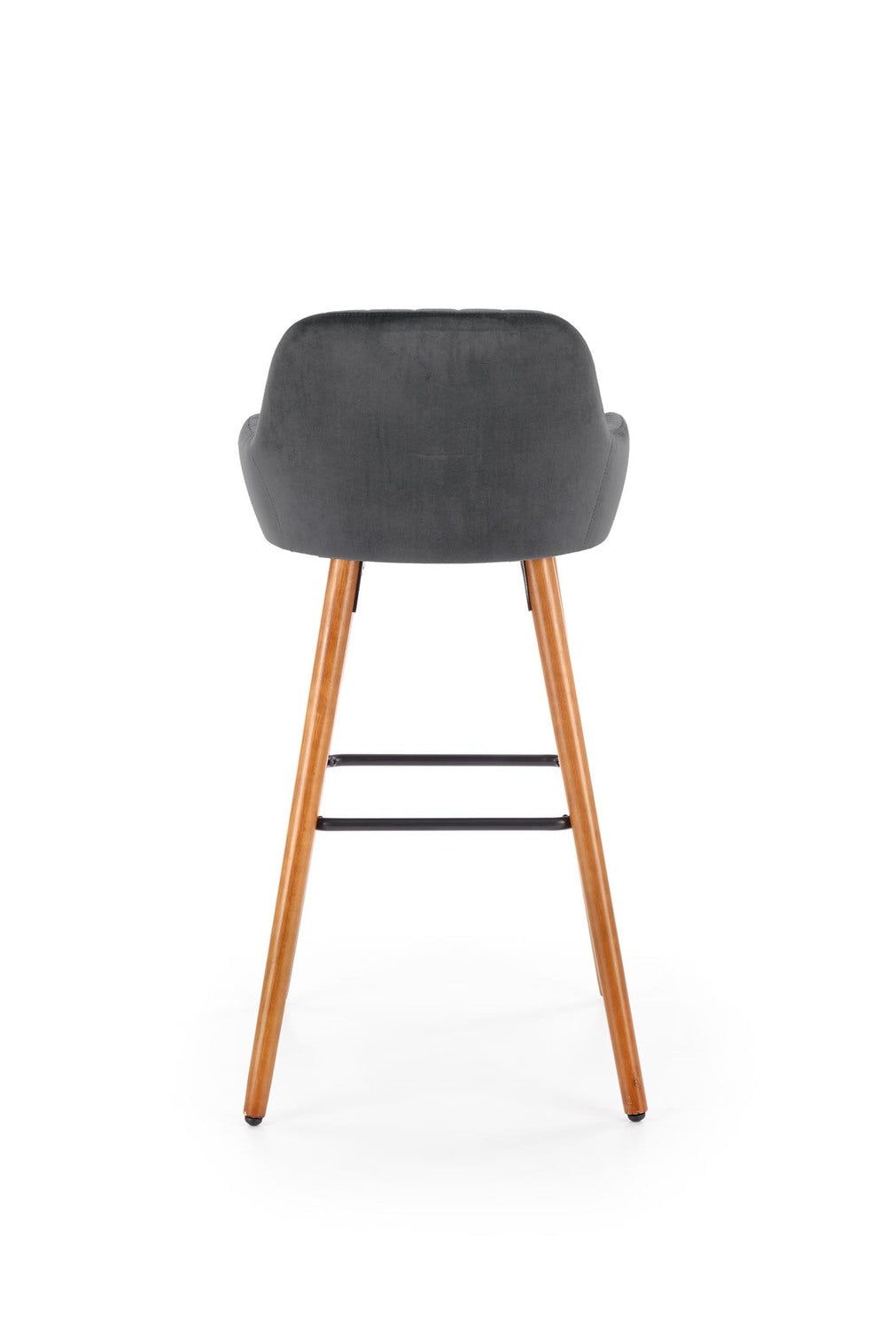 LN krēsls riekstkoks/tumši pelēks 47/49/98/75 cm - N1 Home