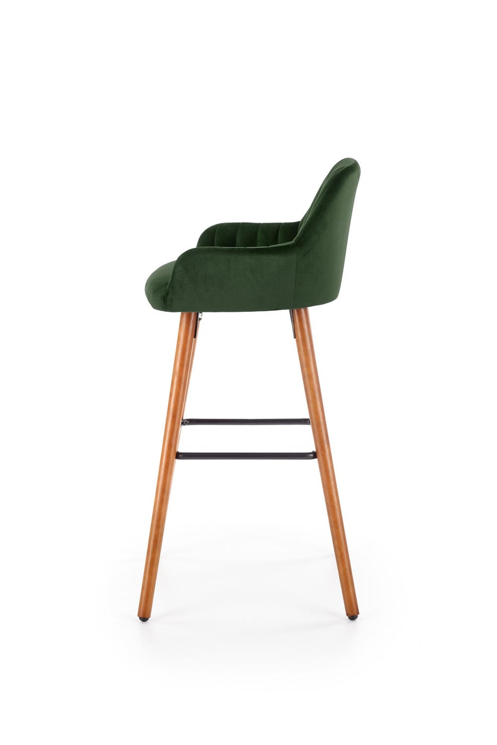 LN krēsls riekstkoks/tumši zaļs 47/49/98/75 cm - N1 Home