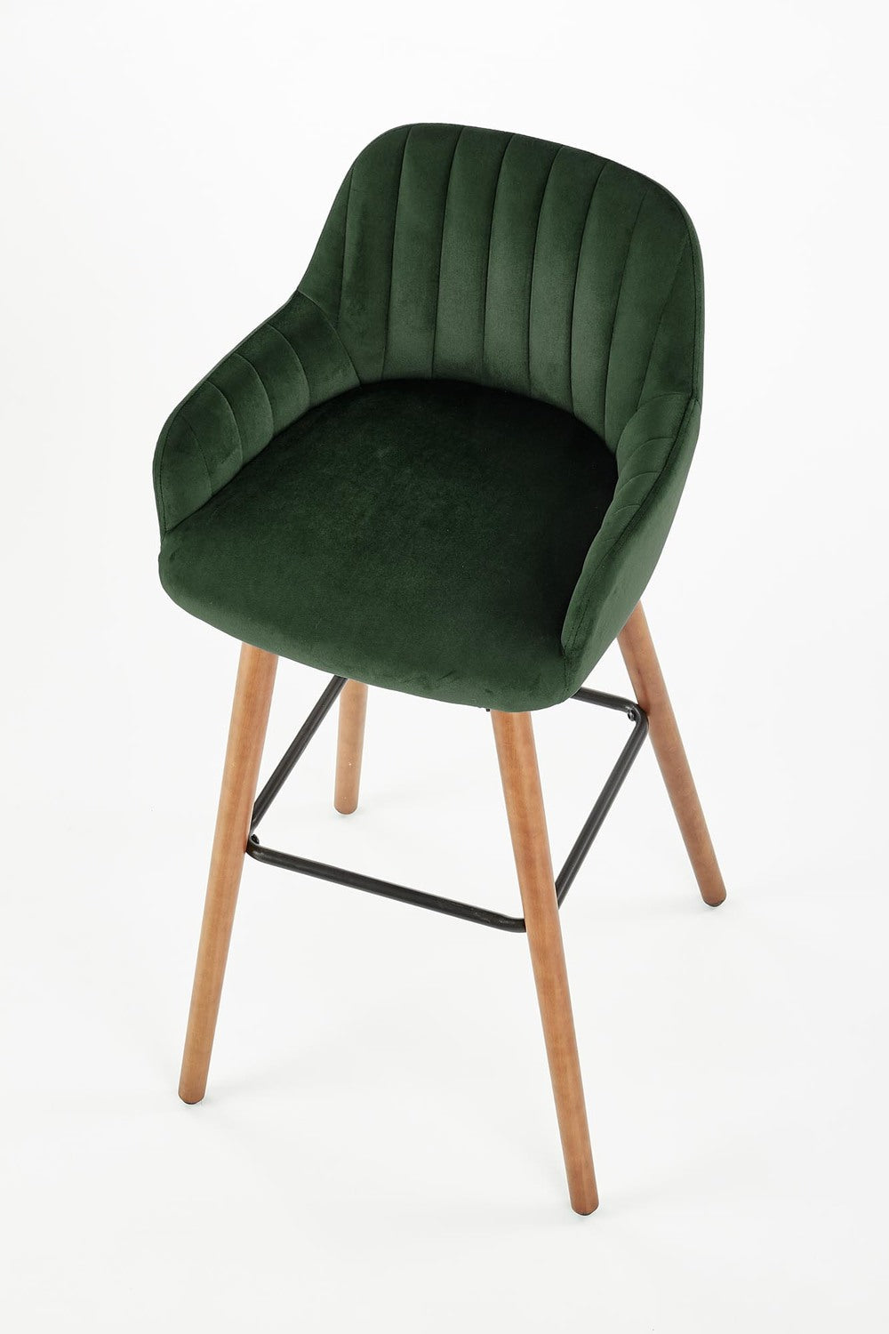 LN krēsls riekstkoks/tumši zaļs 47/49/98/75 cm - N1 Home