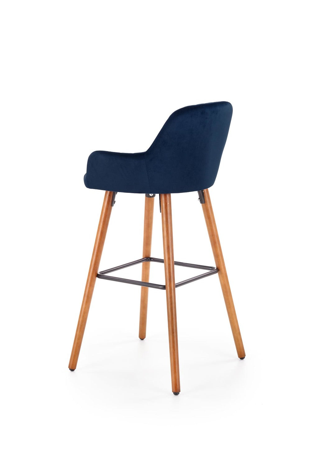 LN krēsls riekstkoks/tumši zils 47/49/98/75 cm - N1 Home