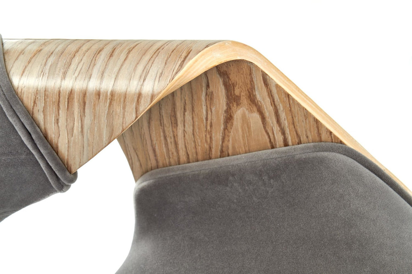 Krēsls Gora 56/55/77/47 cm gaišais ozols/pelēks - N1 Home