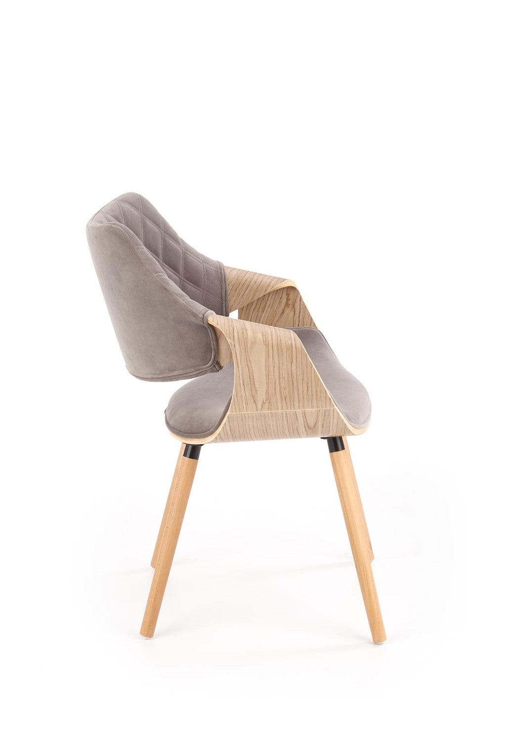 Krēsls Gora 56/55/77/47 cm gaišais ozols/pelēks - N1 Home