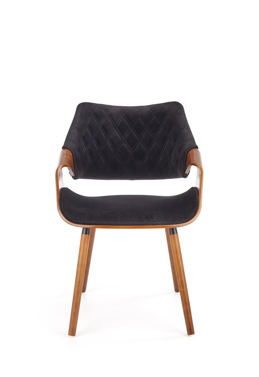 Krēsls Gora 56/55/77/47 cm riekstkoks / melns - N1 Home