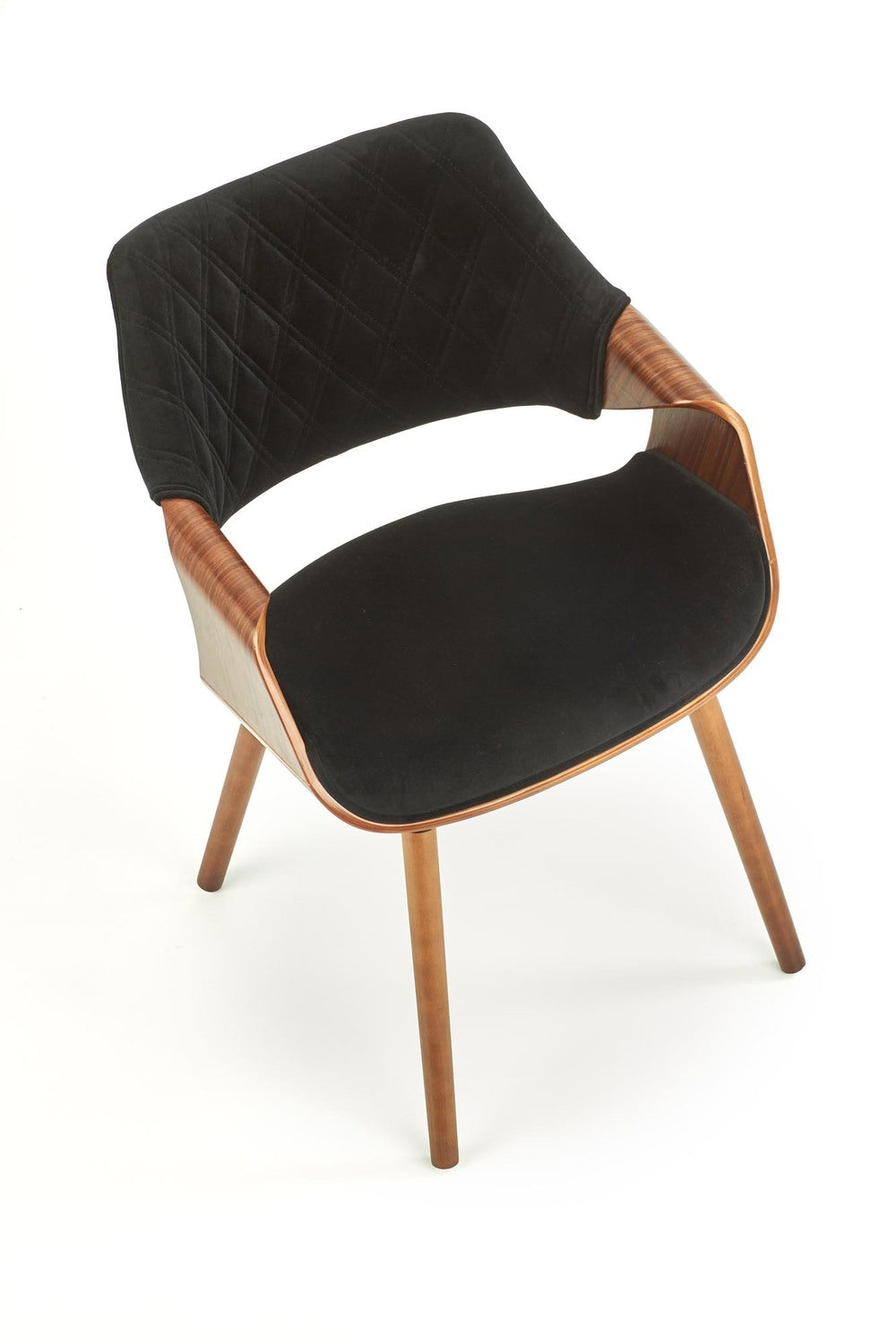 Krēsls Gora 56/55/77/47 cm riekstkoks / melns - N1 Home