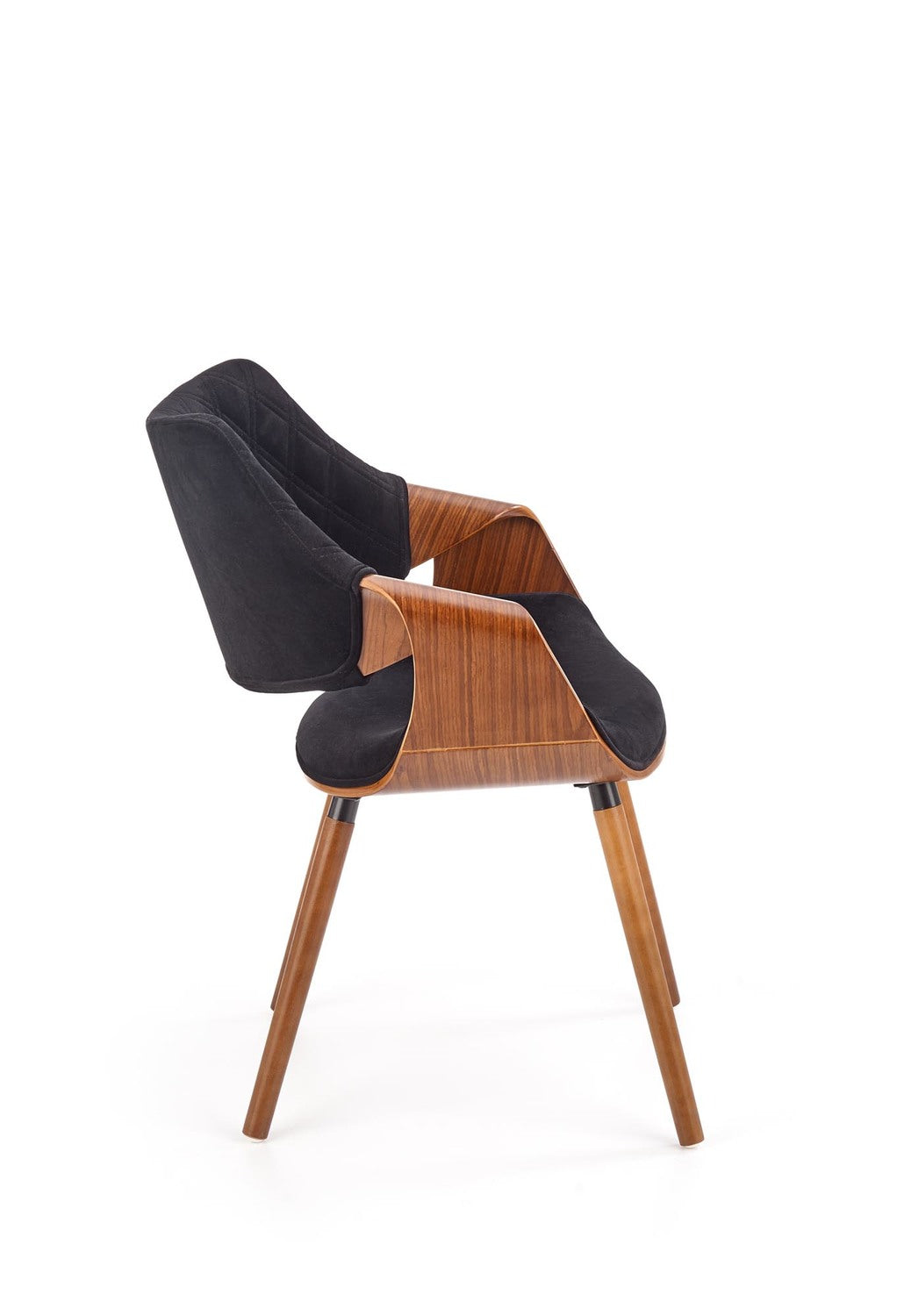 Krēsls Gora 56/55/77/47 cm riekstkoks / melns - N1 Home
