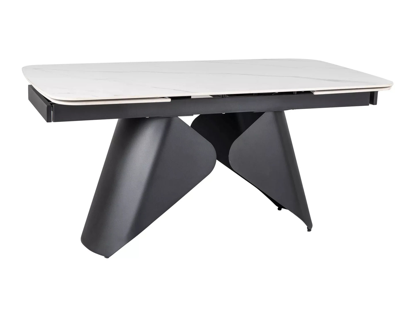 Galds Armon 75/90/160-240 cm melns/balts - N1 Home