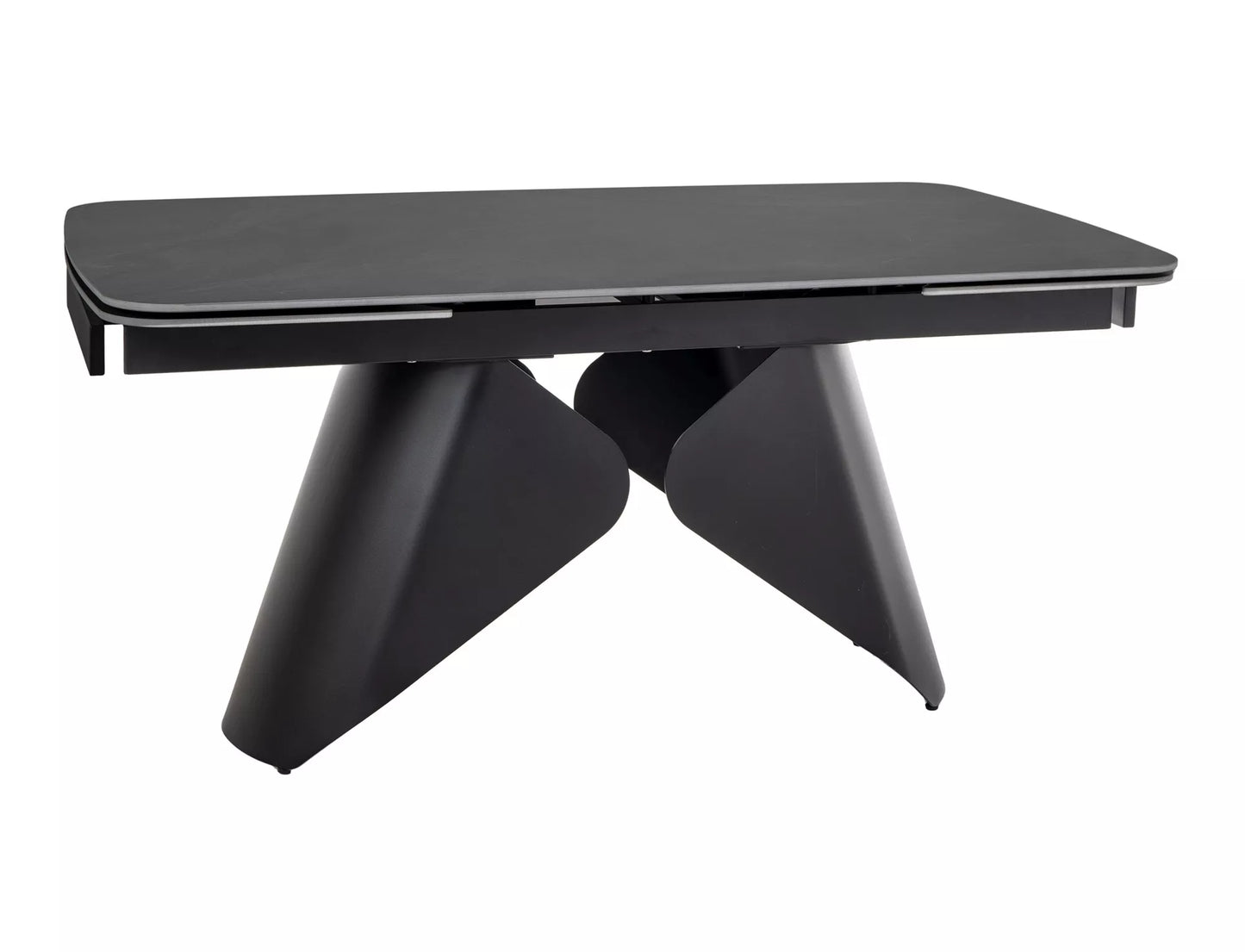 Galds Armon 75/90/160-240 cm melns/melns - N1 Home