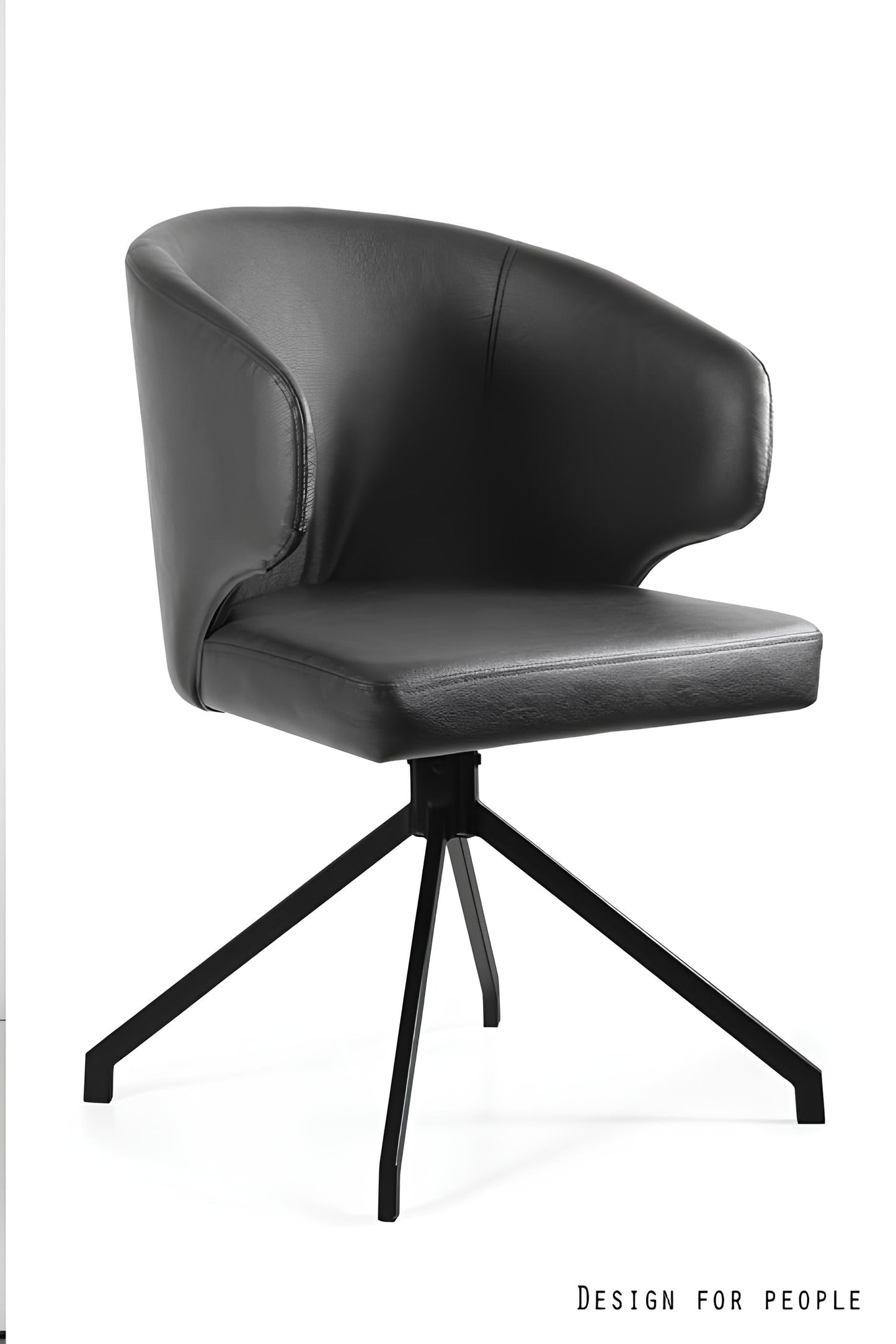 Krēsls Krop eko āda 81/53/50 cm pelēks - N1 Home