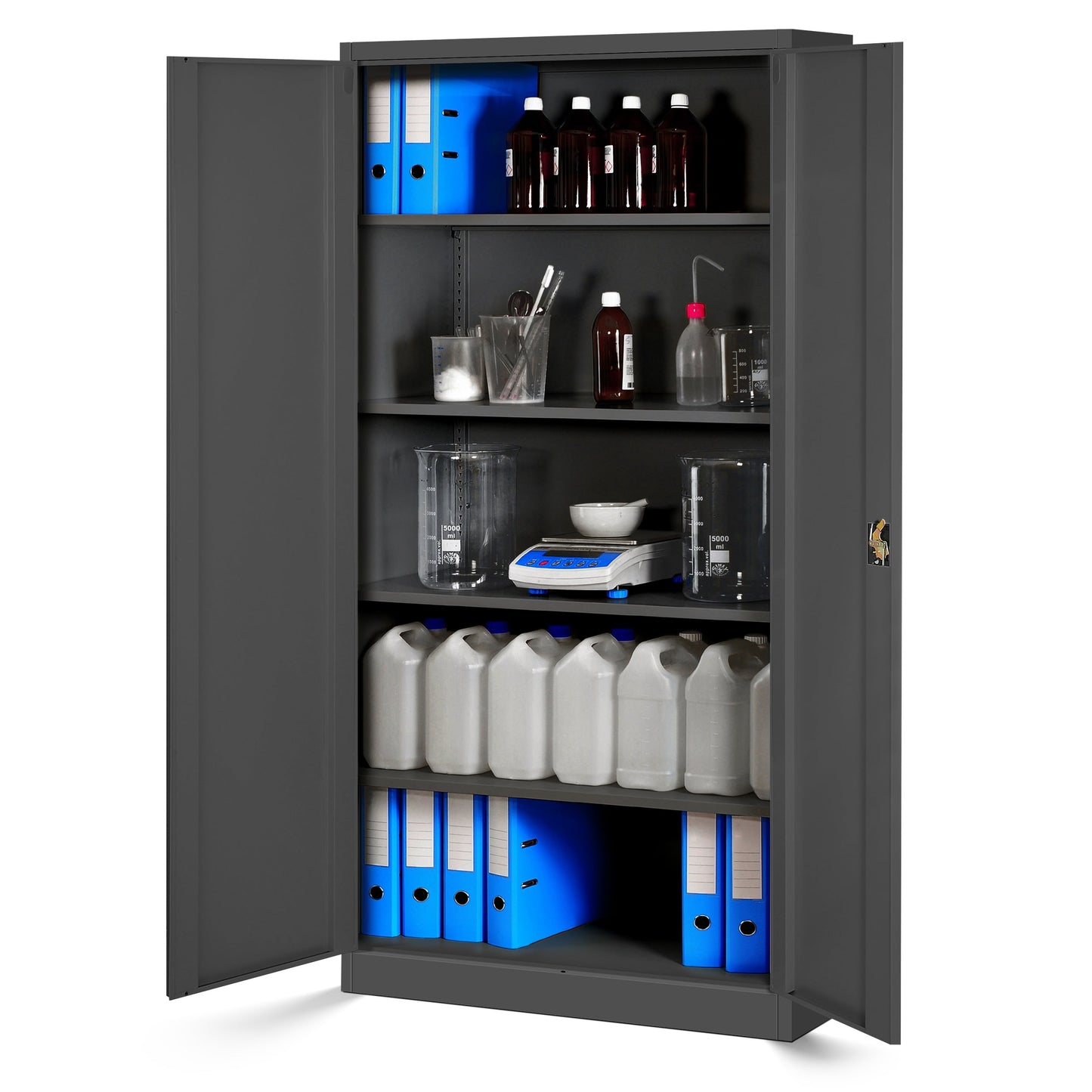Slēdzams metāla skapis Jaf H 195/90/40 cm atracīts - N1 Home