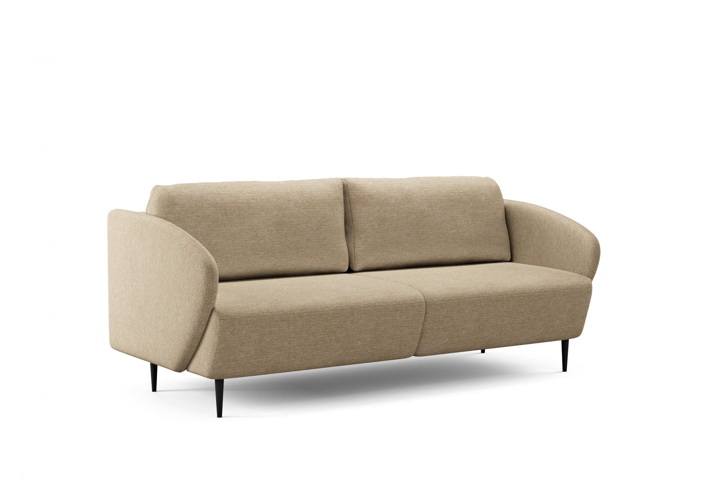 Dīvāns Nao 212/95/98 cm Uni 8005 Sand/melnas kājas - N1 Home