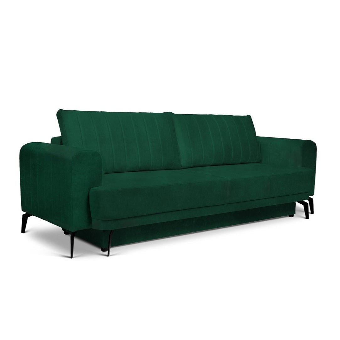 Dīvāns KOMO 250/73-90/100 cm tumši zaļs - N1 Home