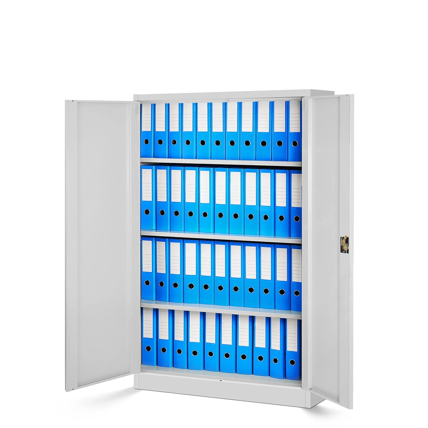 Slēdzams metāla skapis Kev 140/90/40 cm pelēks - N1 Home