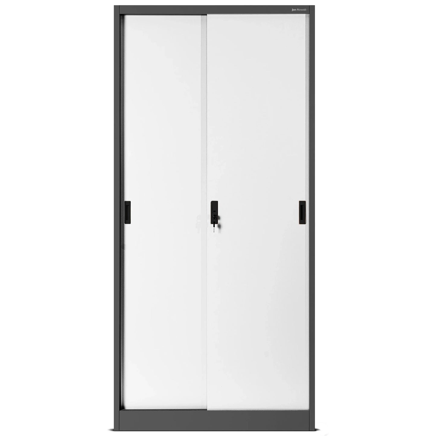 Slēdzams metāla skapis Kub 185/90/40 cm balts/antracīts - N1 Home