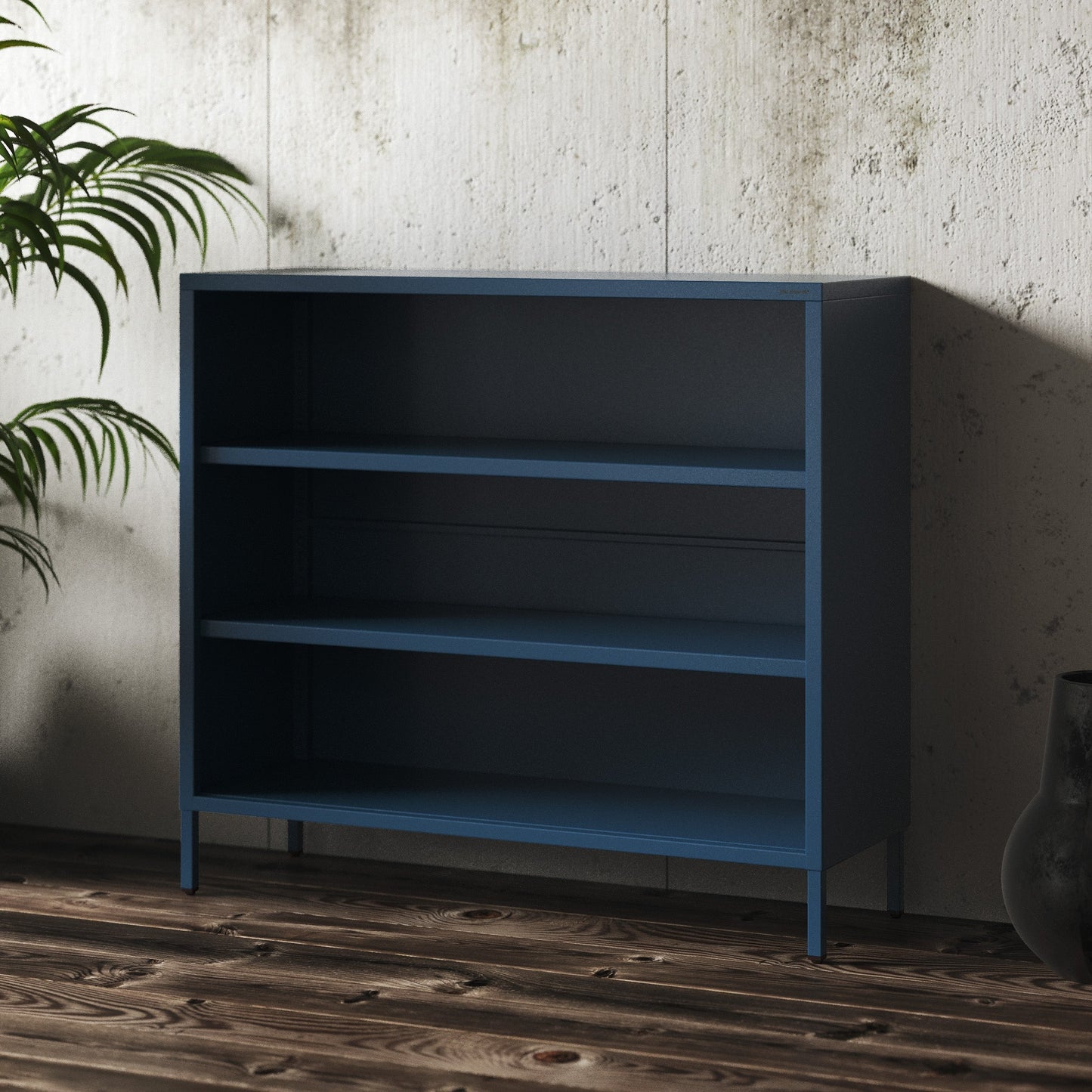 Metāla kumode Luc 100/90/35 cm zils - N1 Home