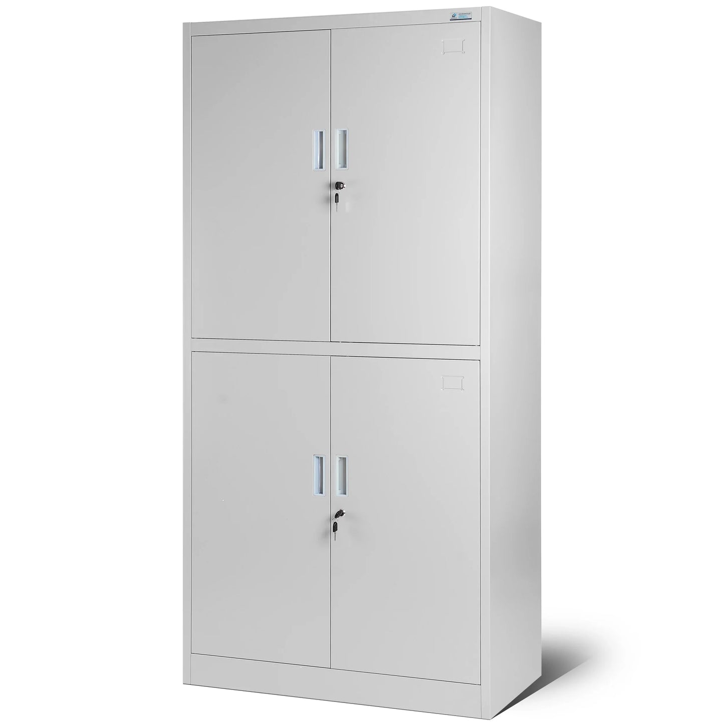 Slēdzams metāla skapis Mags 185/90/40 cm pelēks - N1 Home