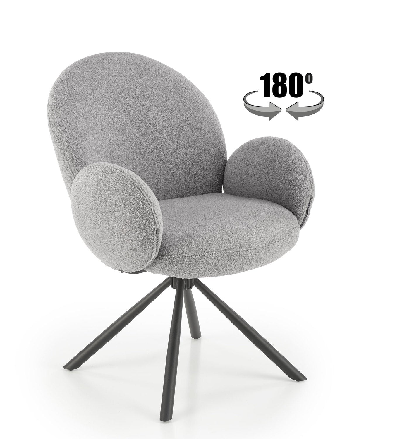 Krēsls Cupsi 64/63/90/46 cm pelēks - N1 Home