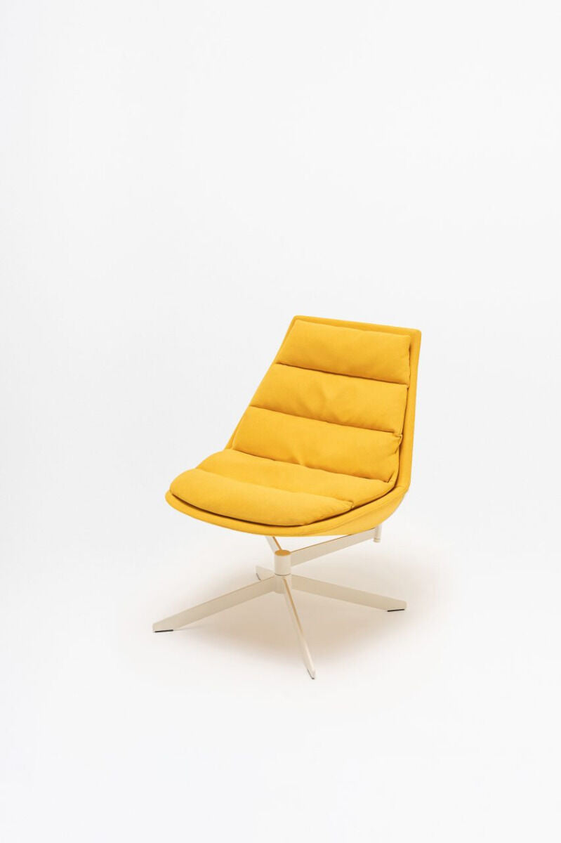Krēsls Fafn 69/81/88 cm dzelts/dažādas polsterējuma krāsas - N1 Home