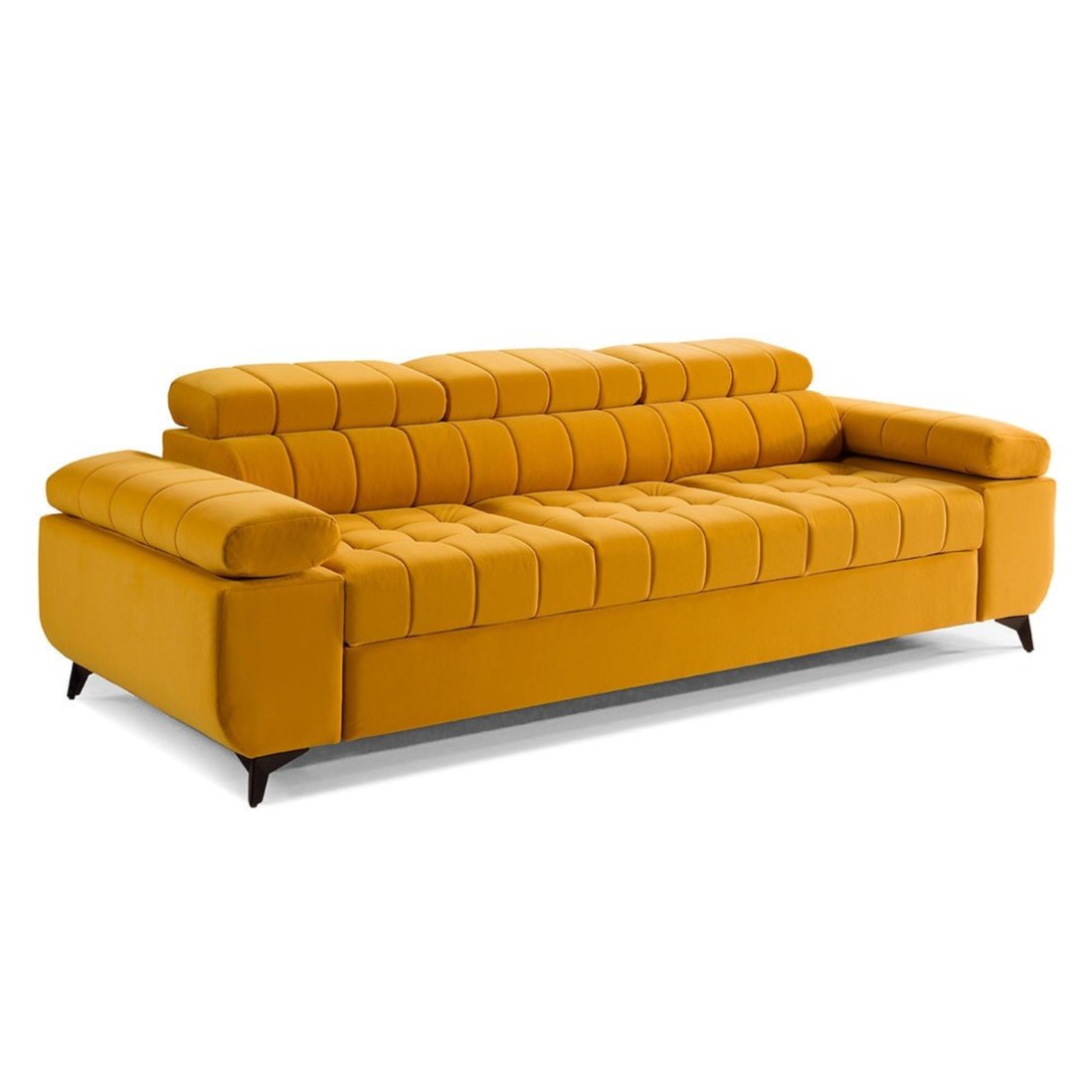 Dīvāns SIDNEY 255/73-91/100 cm dzeltens - N1 Home