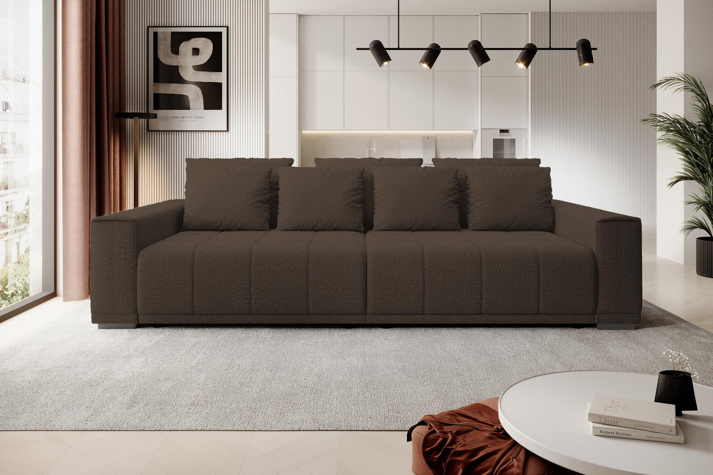 Dīvāns Mots 278/83/130 cm brūns - N1 Home