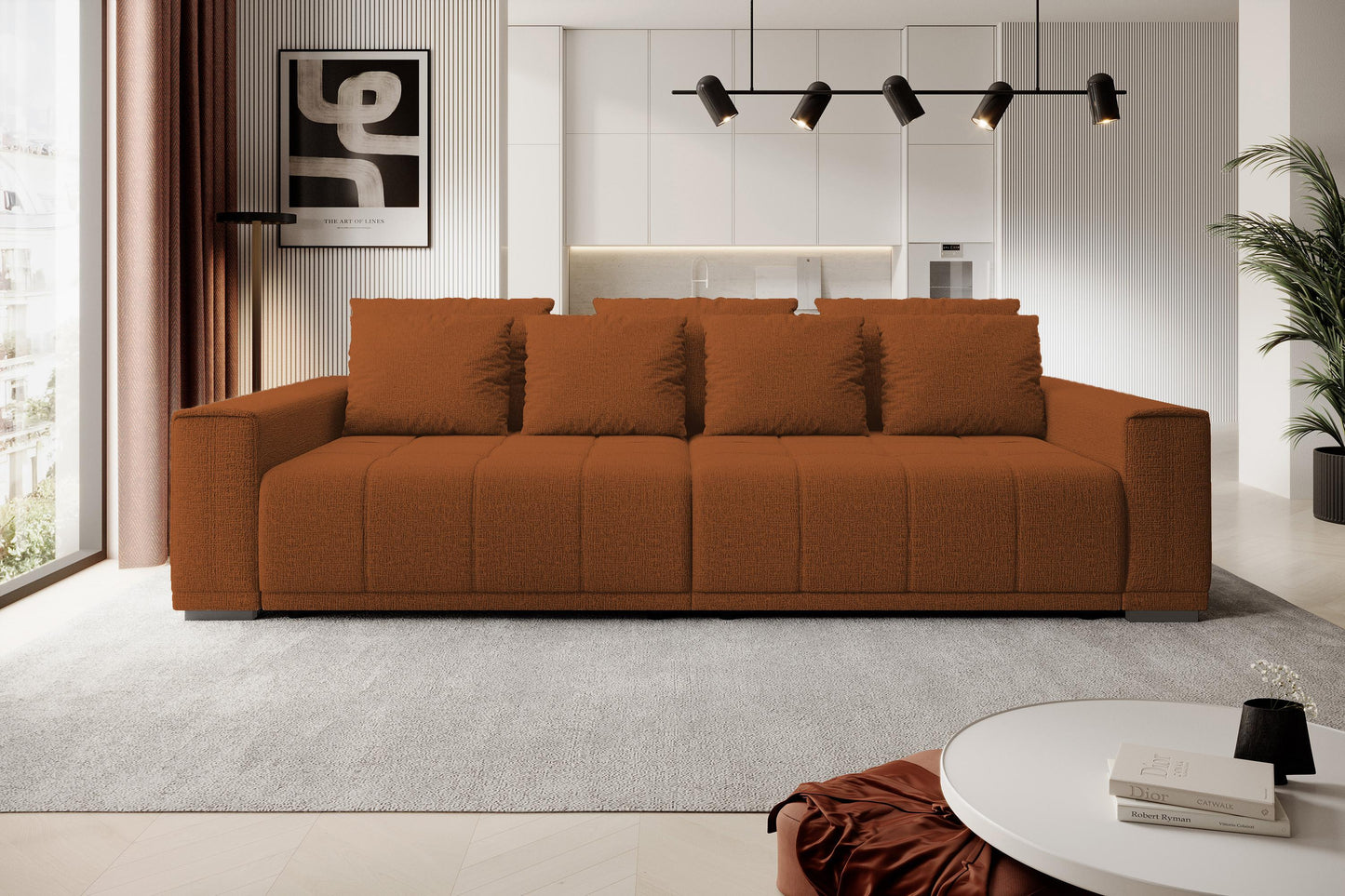 Dīvāns Mots 278/83/130 cm terakota - N1 Home