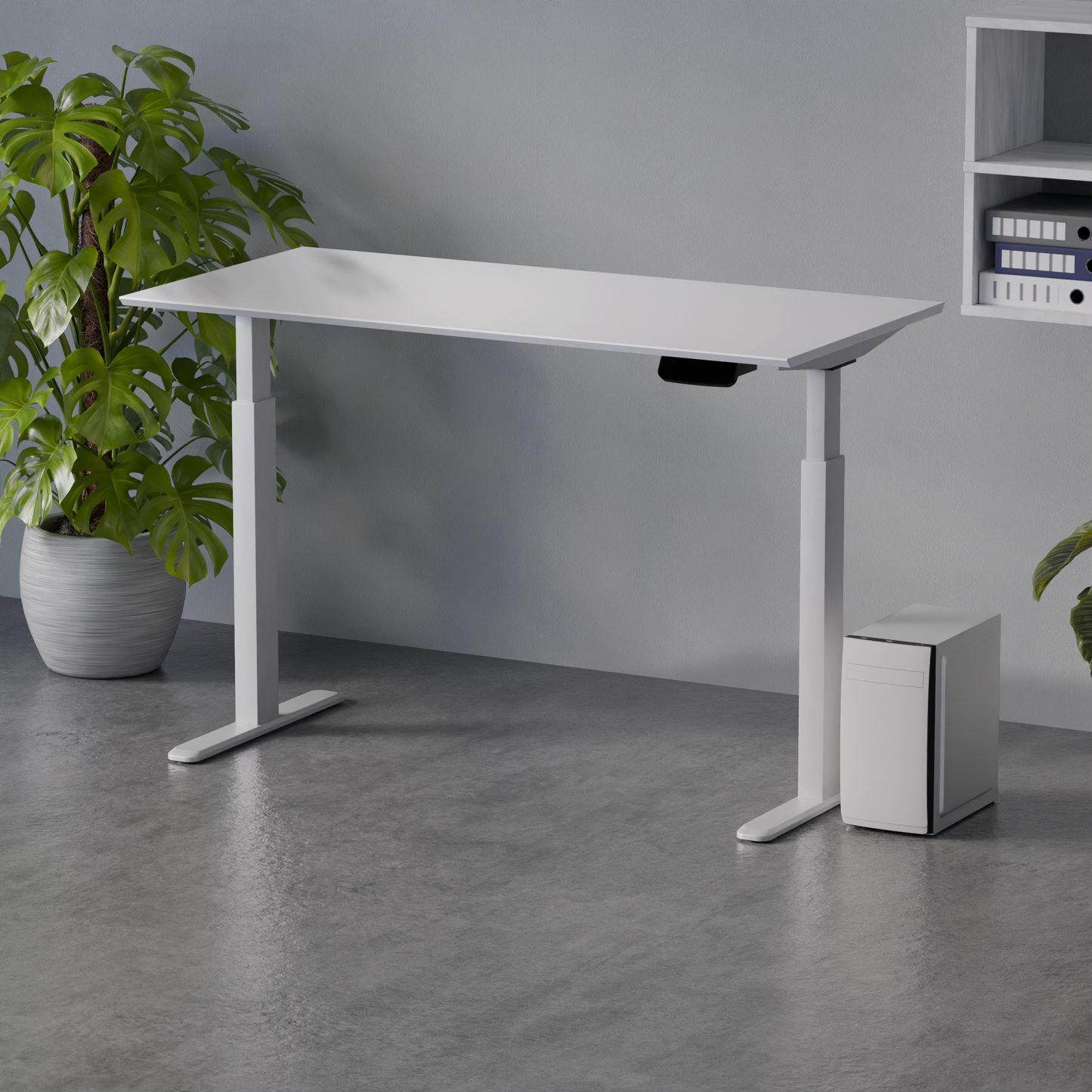 Biroja galds Conti Pro 60/140 cm balts - N1 Home