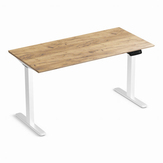 Biroja galds Conti Pro 60/140 cm balts/Kraft zelts - N1 Home