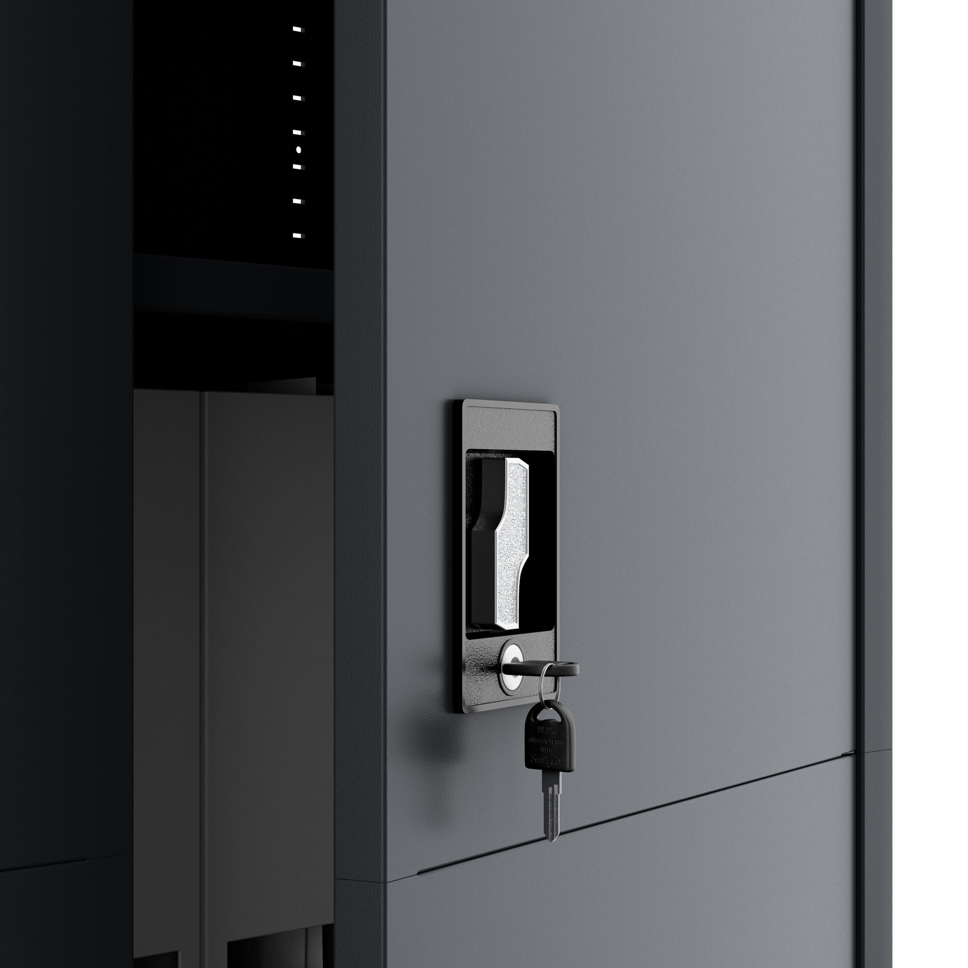 Metāla skapis Jaf smart 185/90/40 cm antracīts - N1 Home
