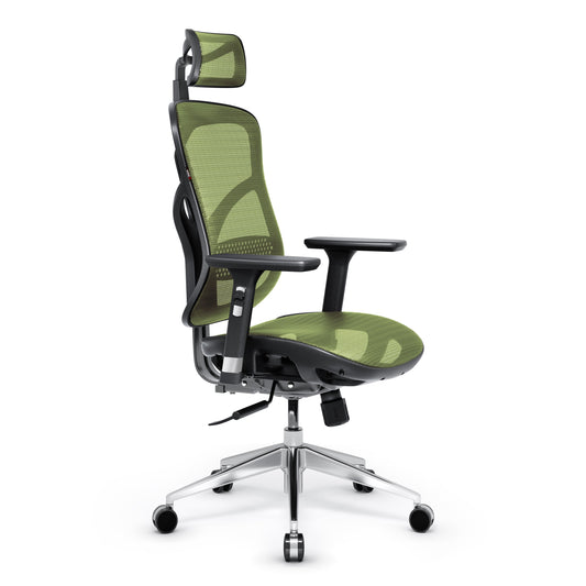 Krēsls V - Bas 119-130/50,5/68 cm melns/zaļš - N1 Home