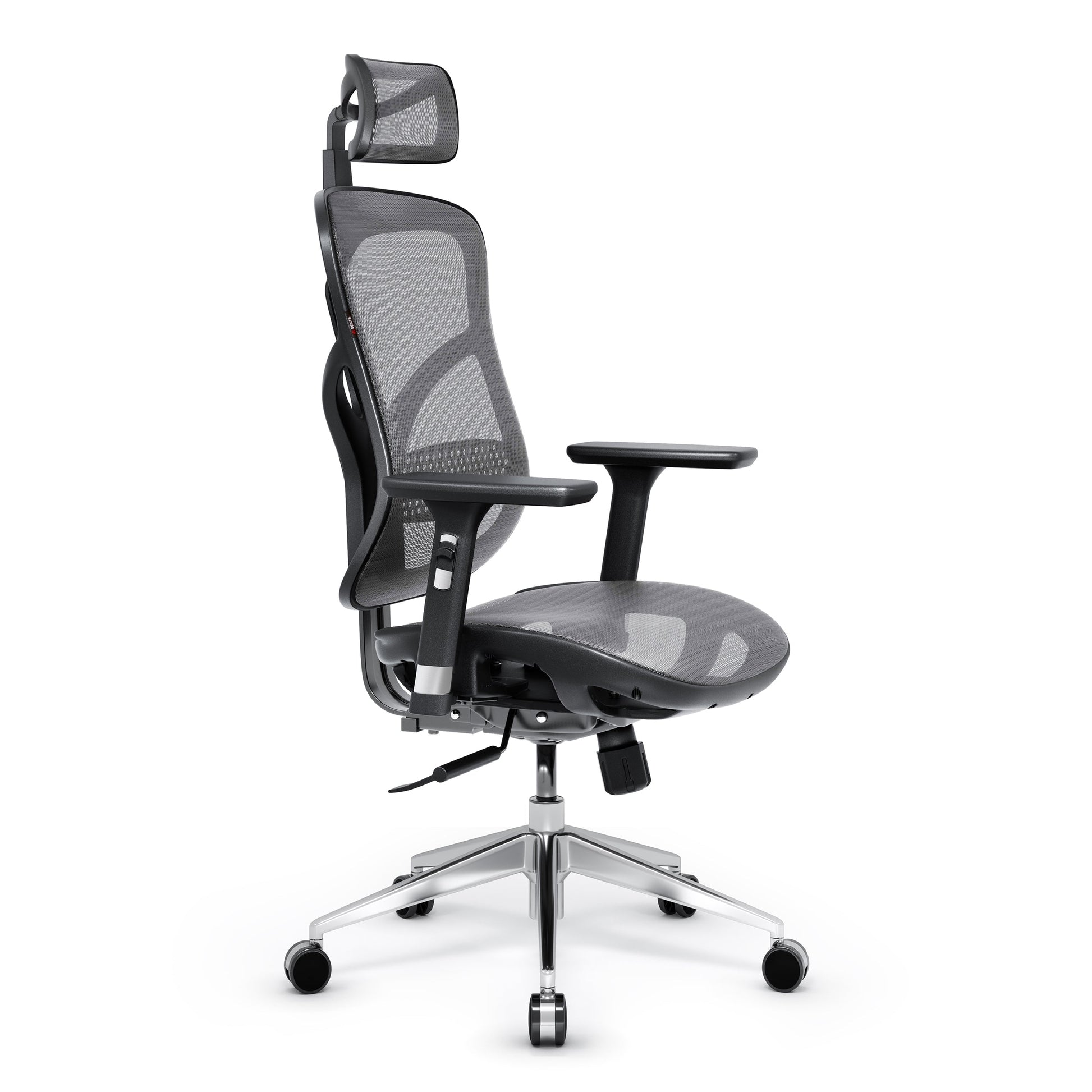 Krēsls V - Bas 119-130/50,5/68 cm melns/pelēks - N1 Home