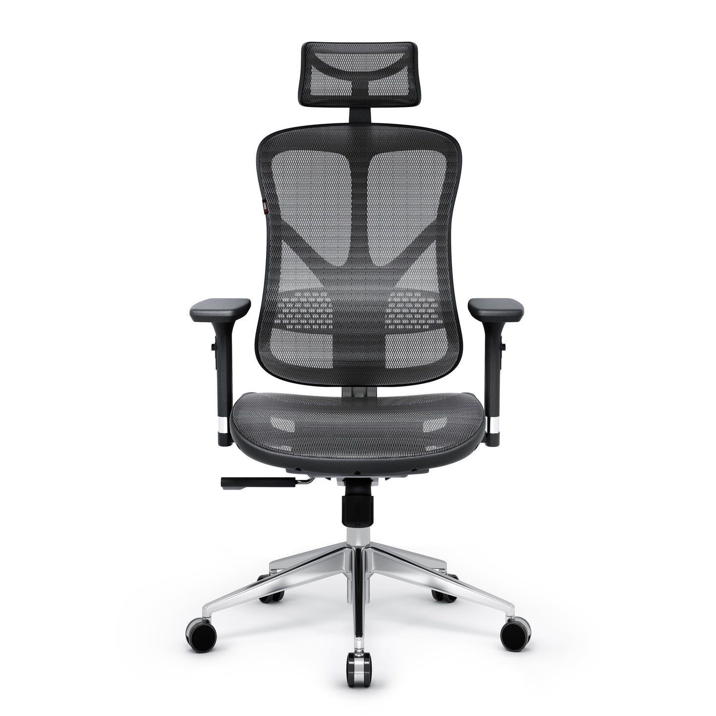 Krēsls V - Bas 119-130/50,5/68 cm melns/pelēks - N1 Home