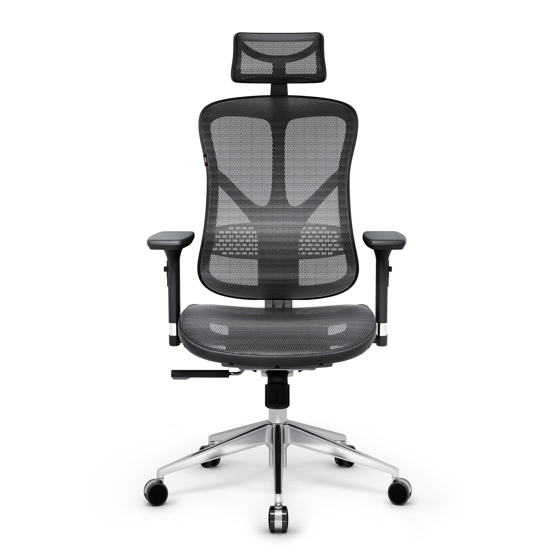 Krēsls V - Bas 119-130/50,5/68 cm melns/pelēks - N1 Home