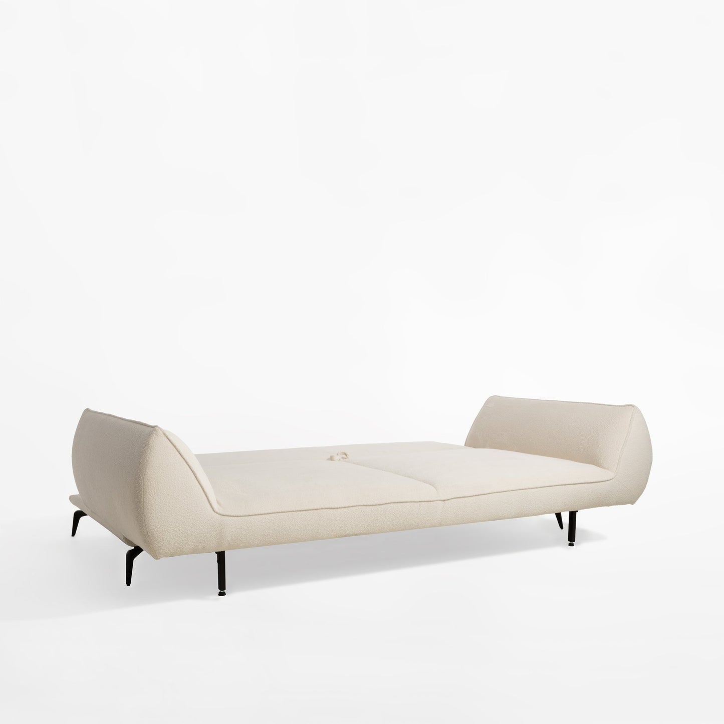 Dīvāns Cavi 86/118/249 cm krēms, pelēks