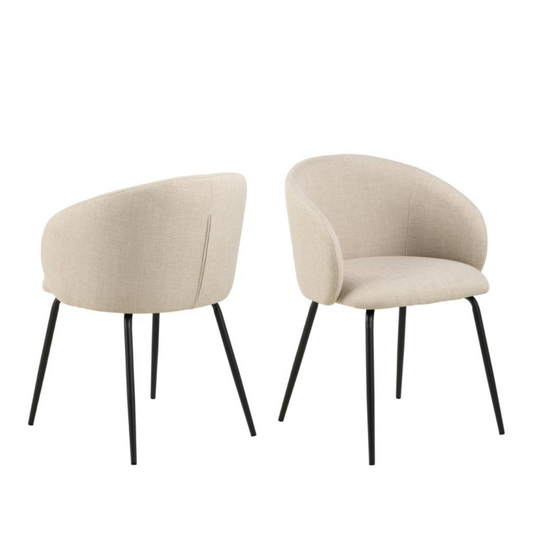 Krēsls Elear 56/54/80 cm bēšs - N1 Home