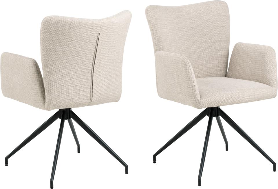 Krēsls Laus 57/61/86 cm bēšs - N1 Home