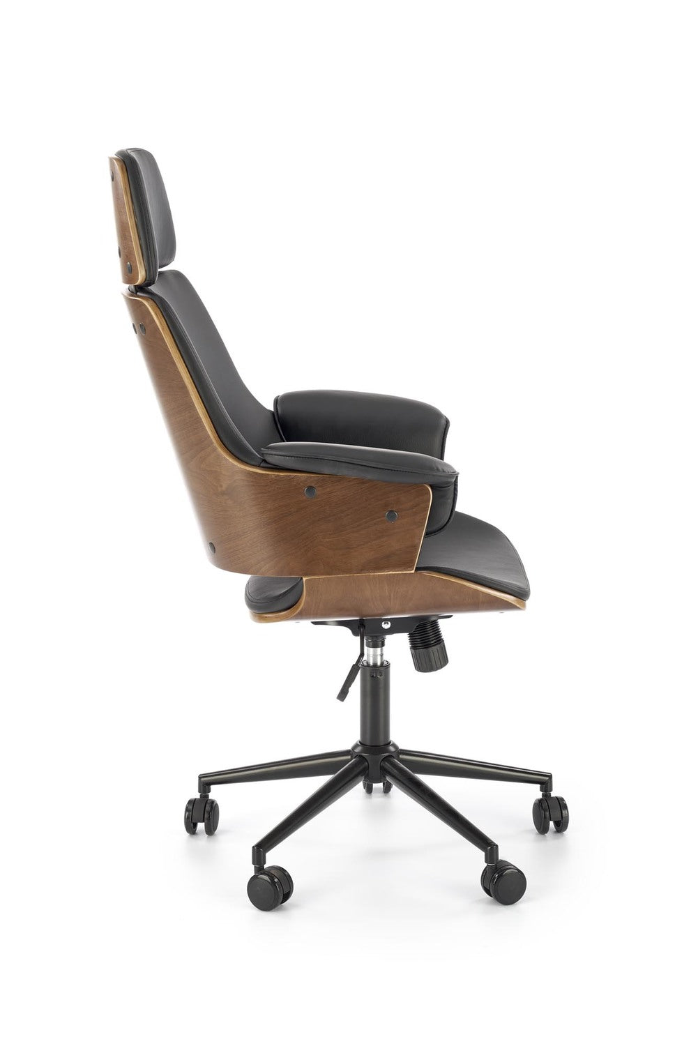 Krēsls Veb 65/65/112-122/45-55 cm dzintars/melns - N1 Home