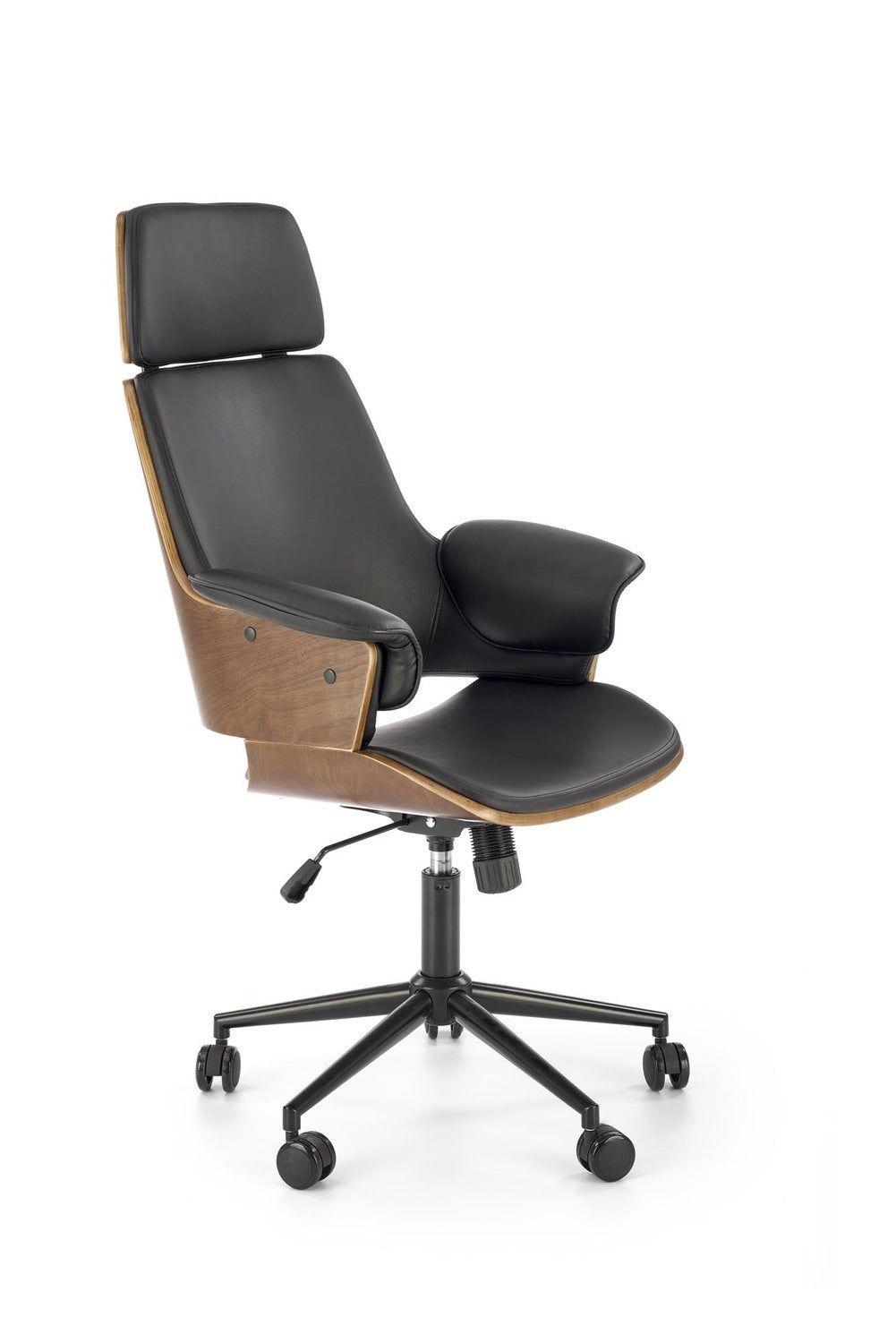 Krēsls Veb 65/65/112-122/45-55 cm dzintars/melns - N1 Home