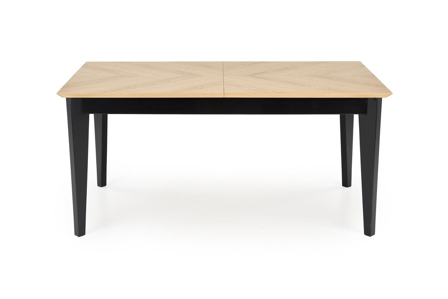 Galds Edmun 160-240/90/75/140 cm dabīgs/melns - N1 Home
