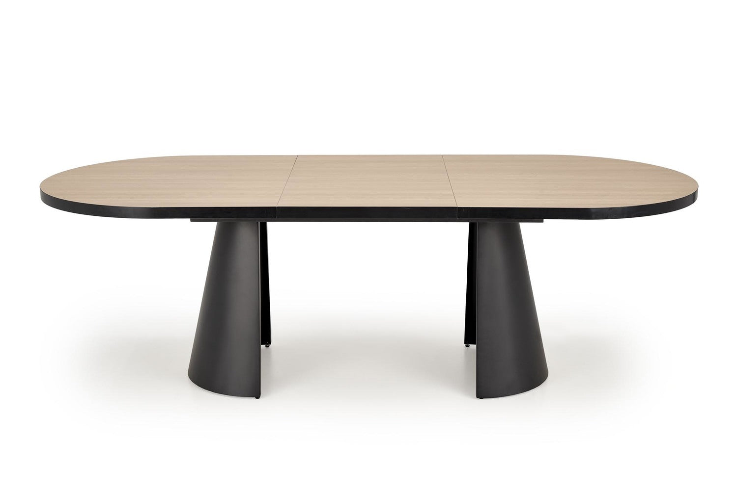 Galds Gia 180-240/100/76/78 cm melns/dabīgs - N1 Home