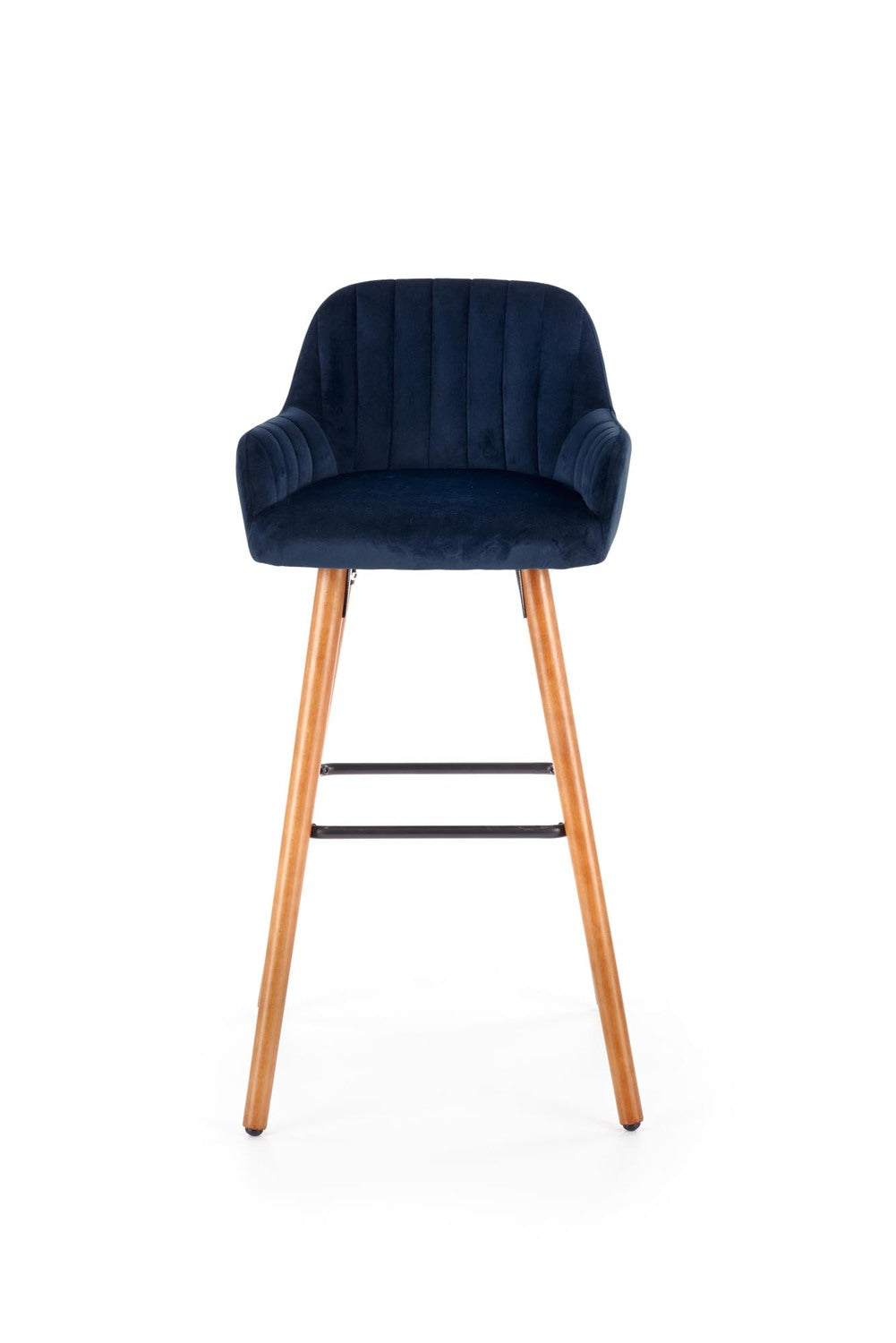 LN krēsls riekstkoks/tumši zils 47/49/98/75 cm - N1 Home