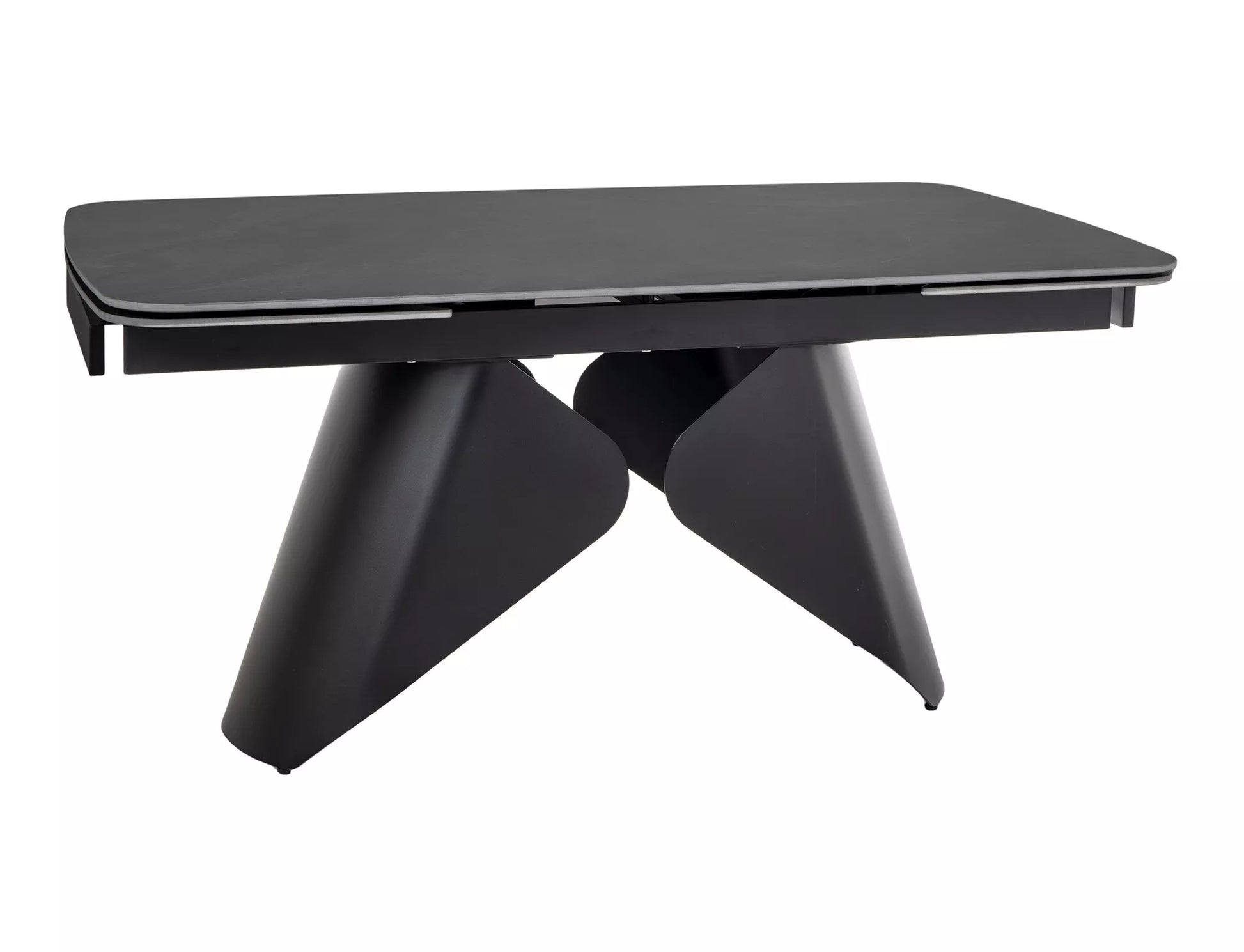 Galds Armon 75/90/160-240 cm melns/melns - N1 Home