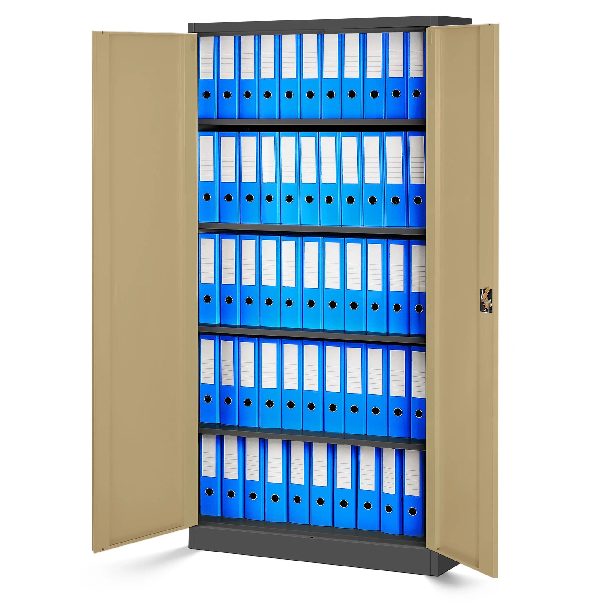 Slēdzams metāla skapis Jaf H 195/90/40 cm valrieksts/antracīts - N1 Home