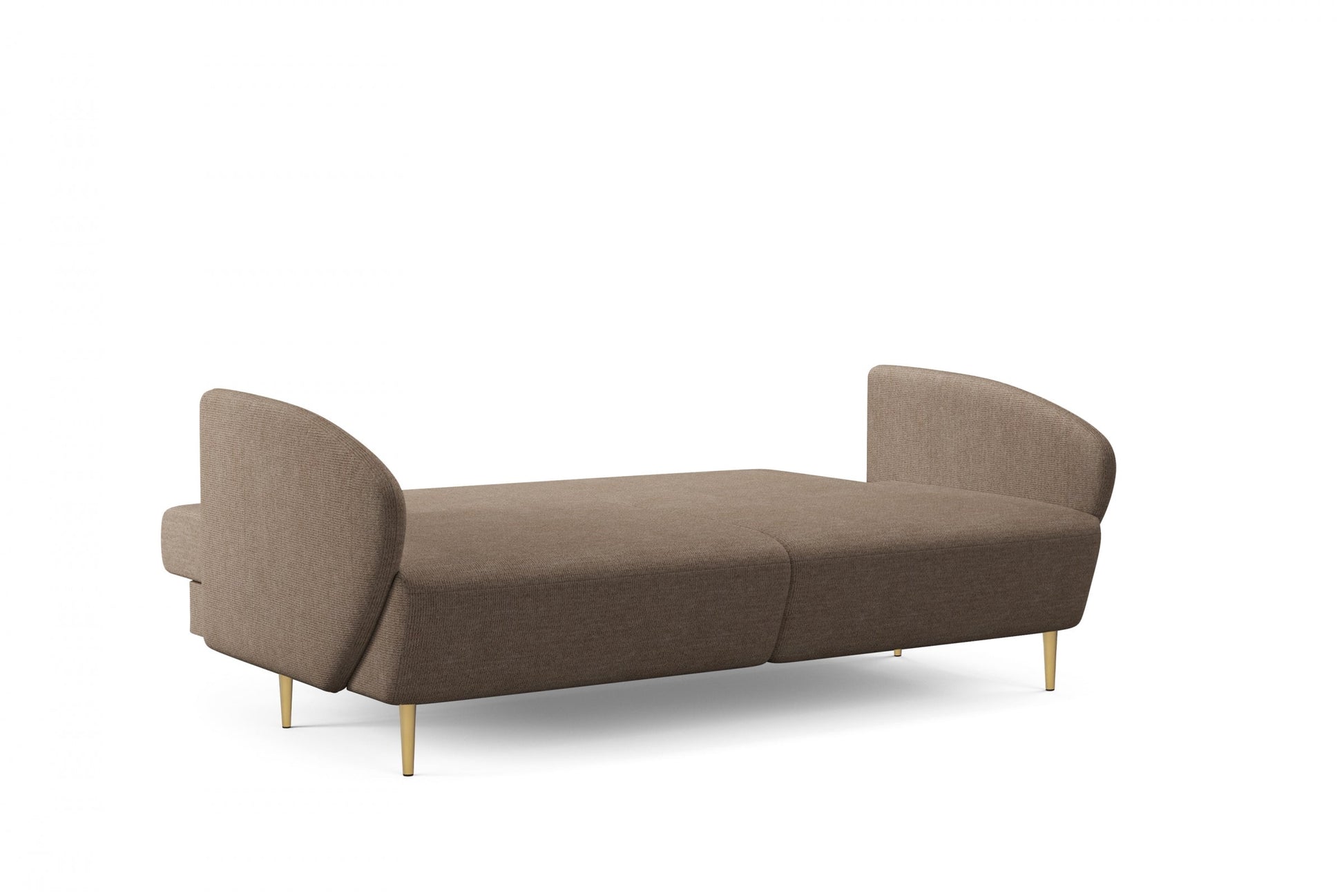Dīvāns Nao 212/95/98 cm Uni 8002 Shitake/zelts kājas - N1 Home